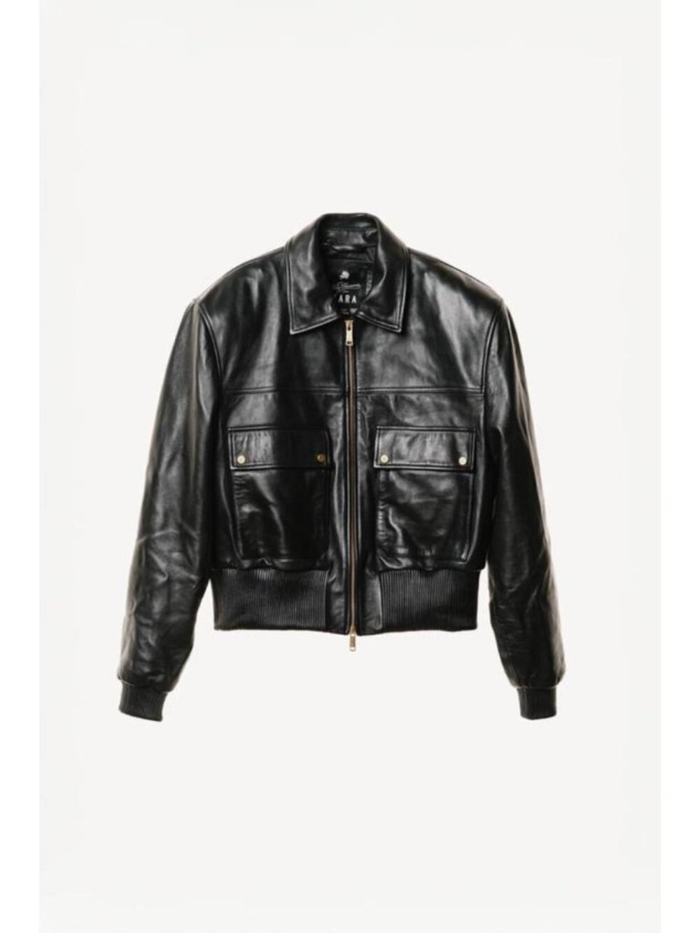 ZARA CROPPED FIT NAPPA LEATHER JACKET WILLY CHAVARRIA X ZARA - Picture 3 of 5